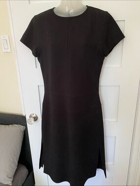 Authentic Courreges Paris France 1970’s Black Wool Dress